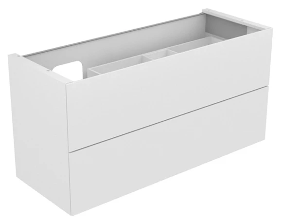 KEUCO Waschtischunterschrank „Edition 11“ Weiß (Lack, hochglanz), Weiß (Lack, hochglanz), Becken links, mit Beleuchtung 1400 × 700 × 535 mm KEUCO Waschtischunterschrank „Edition 11“ Weiß (Lack, hochglanz), Weiß (Lack, hochglanz), Becken links, mit Beleuchtung 1400 × 700 × 535 mm