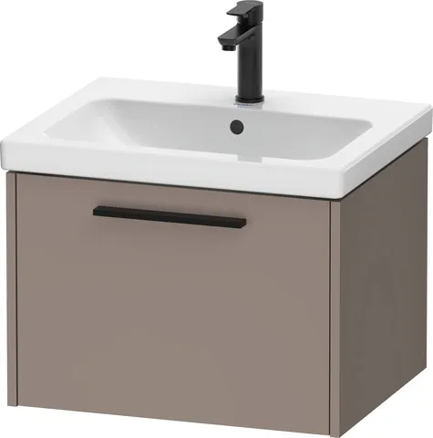 Duravit Waschtischunterschrank Wandhängend „D-Code“ 58,4 × 40 × 46 cm in Basalt Matt