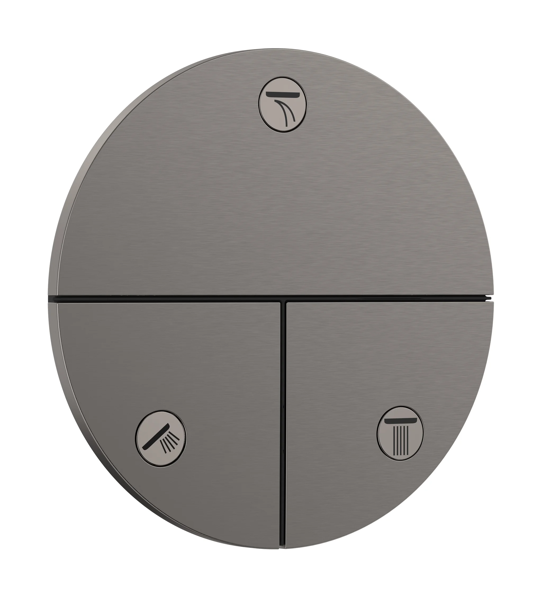 Hansgrohe ShowerSelect Comfort S Ventil Unterputz, Brushed Black Chrome, 3 Verbraucher, Durchflussmenge 26 l/min, max. Betriebsdruck 10 bar