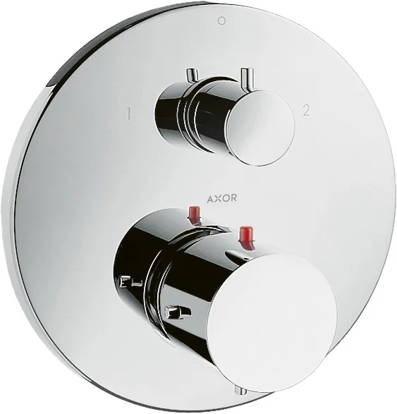 Hansgrohe AXOR Starck Thermostatmischer UP, Chrom, 2 Verbraucher, max. Durchfluss 29 l/min, einstellbare Temperaturbegrenzung, Rückflussverhinderer, Schalldämpfer Hansgrohe AXOR Starck Thermostatmischer UP, Chrom, 2 Verbraucher, max. Durchfluss 29 l/min, einstellbare Temperaturbegrenzung, Rückflussverhinderer, Schalldämpfer