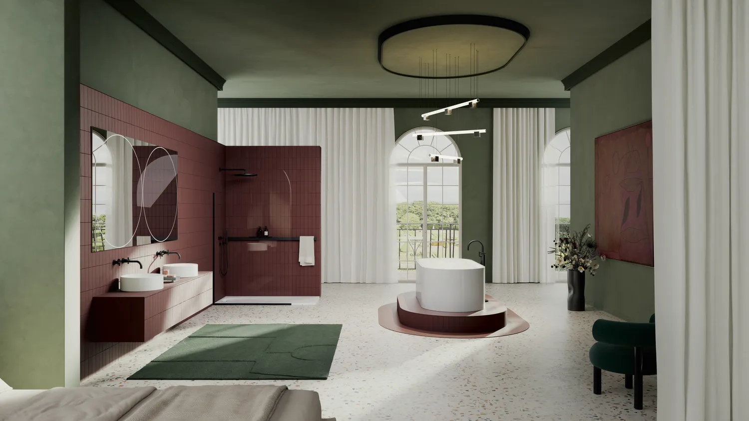 Bette BetteLux Oval Silhouette Badewanne, Edelweiß, 1900 x 900 mm, Randhöhe 575 mm, 2-Sitzer, freistehend, glasierter Titan-Stahl Bette BetteLux Oval Silhouette Badewanne, Edelweiß, 1900 x 900 mm, Randhöhe 575 mm, 2-Sitzer, freistehend, glasierter Titan-Stahl
