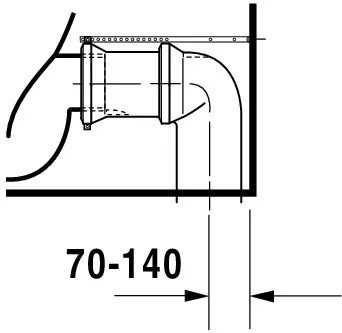 Stand-WC Kombi Starck 3 655 mm Tiefspüler,f.SPK,Abg.Vario,weiß,HYG