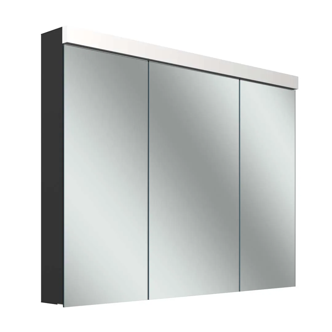 Schneider Spiegelschrank LOW plus LED LOP 100/3/LED - Weißer Aluminiumkorpus – Aufputz-/Unterputzmontage Schneider Spiegelschrank LOW plus LED LOP 100/3/LED - Weißer Aluminiumkorpus – Aufputz-/Unterputzmontage