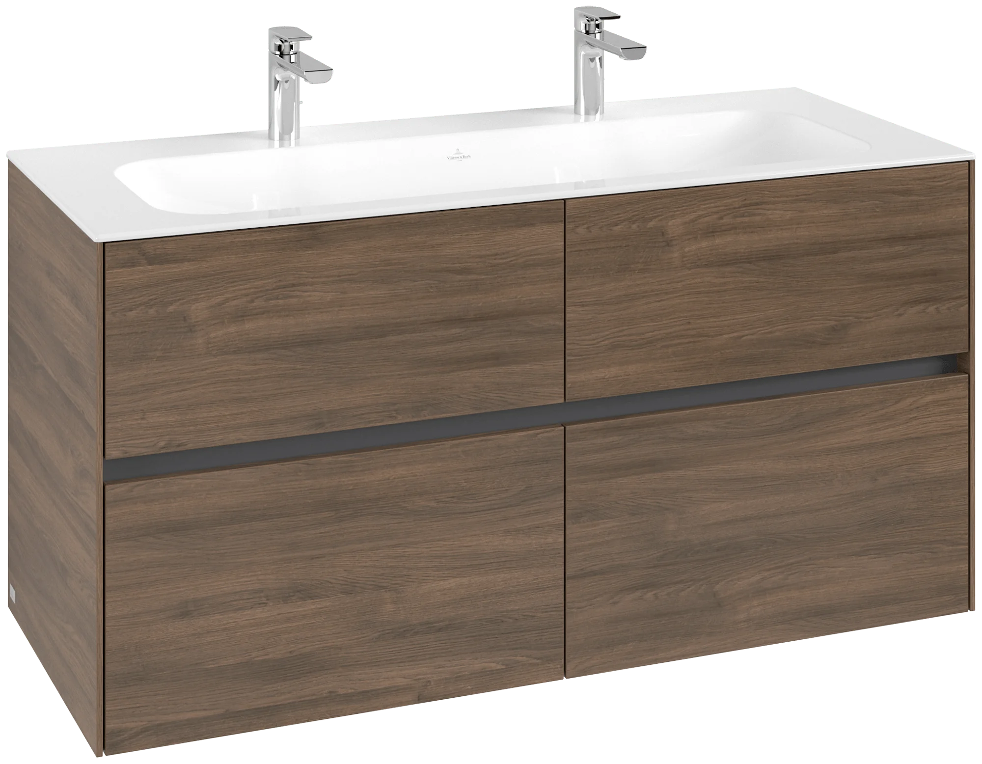Villeroy & Boch Waschbeckenunterschrank Collaro C14000, Arizona Oak, 1.196 x 603 x 498 mm, 4 Auszüge mit SoftClosing, 2 Waschbecken Villeroy & Boch Waschbeckenunterschrank Collaro C14000, Arizona Oak, 1.196 x 603 x 498 mm, 4 Auszüge mit SoftClosing, 2 Waschbecken