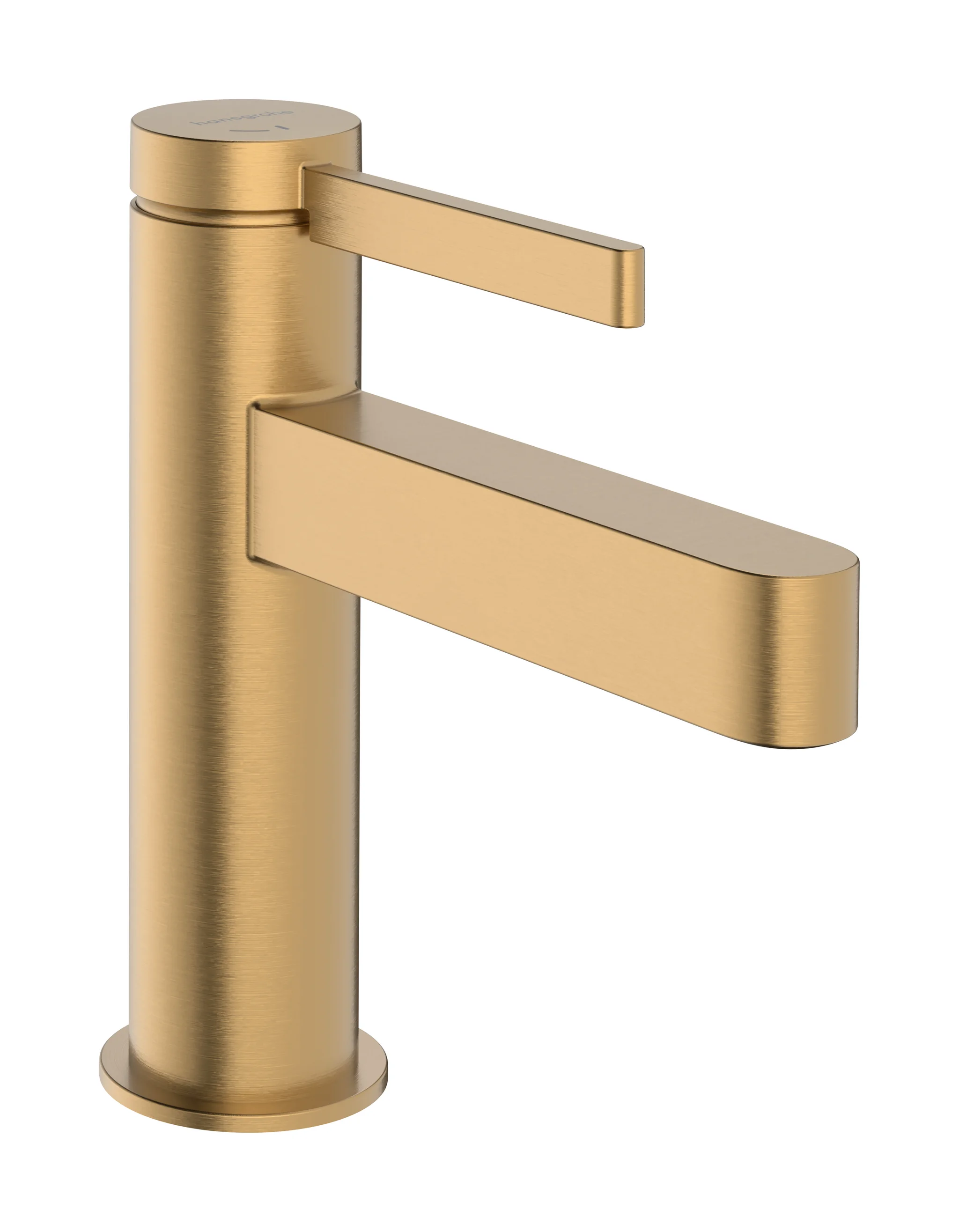 Hansgrohe Finoris Einhebel-Waschtischmischer 100 CoolStart mit Push-Open Ablaufgarnitur BBR, Brushed Bronze, Ausladung 126 mm, Auslaufhöhe 92 mm