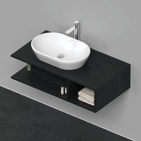 Duravit Waschtischunterschrank wandhängend „D-Neo“ 100 × 26 × 55 cm Eiche Schwarz Duravit Waschtischunterschrank wandhängend „D-Neo“ 100 × 26 × 55 cm Eiche Schwarz