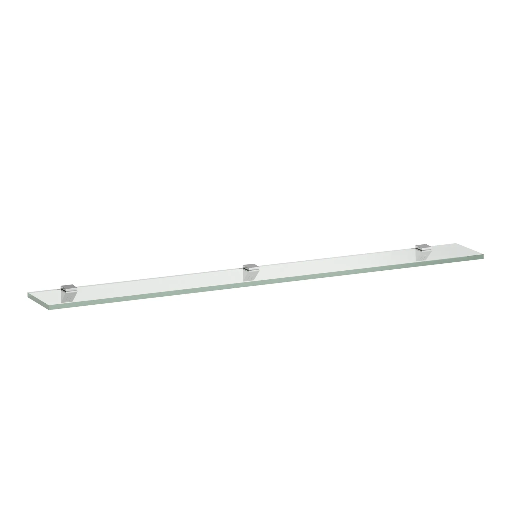 Glasablage FRAME 25 120x1000x10 mit 3 Wandbefestigungen silbereloxiert Glasablage FRAME 25 120x1000x10 mit 3 Wandbefestigungen silbereloxiert