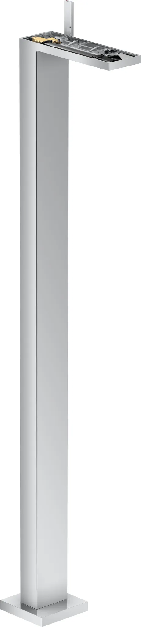 AXOR MyEdition Einhebel-Waschtischmischer bodenstehend mit Push-Open Ablaufgarnitur ohne Platte Chrom