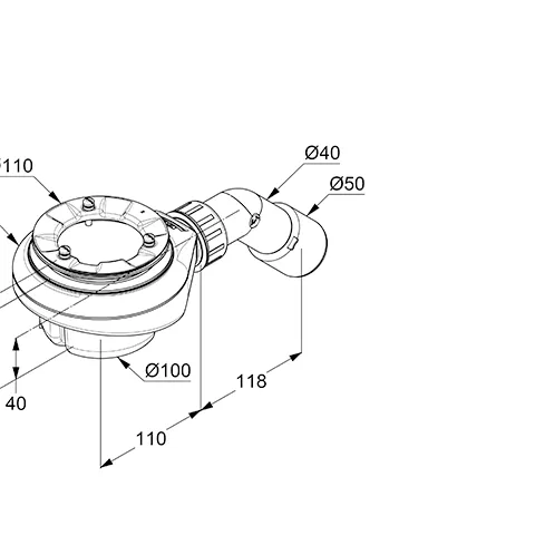 Kludi Kludi-TERRA Duschablauf Brausetasse-Ablauf 21090__-00