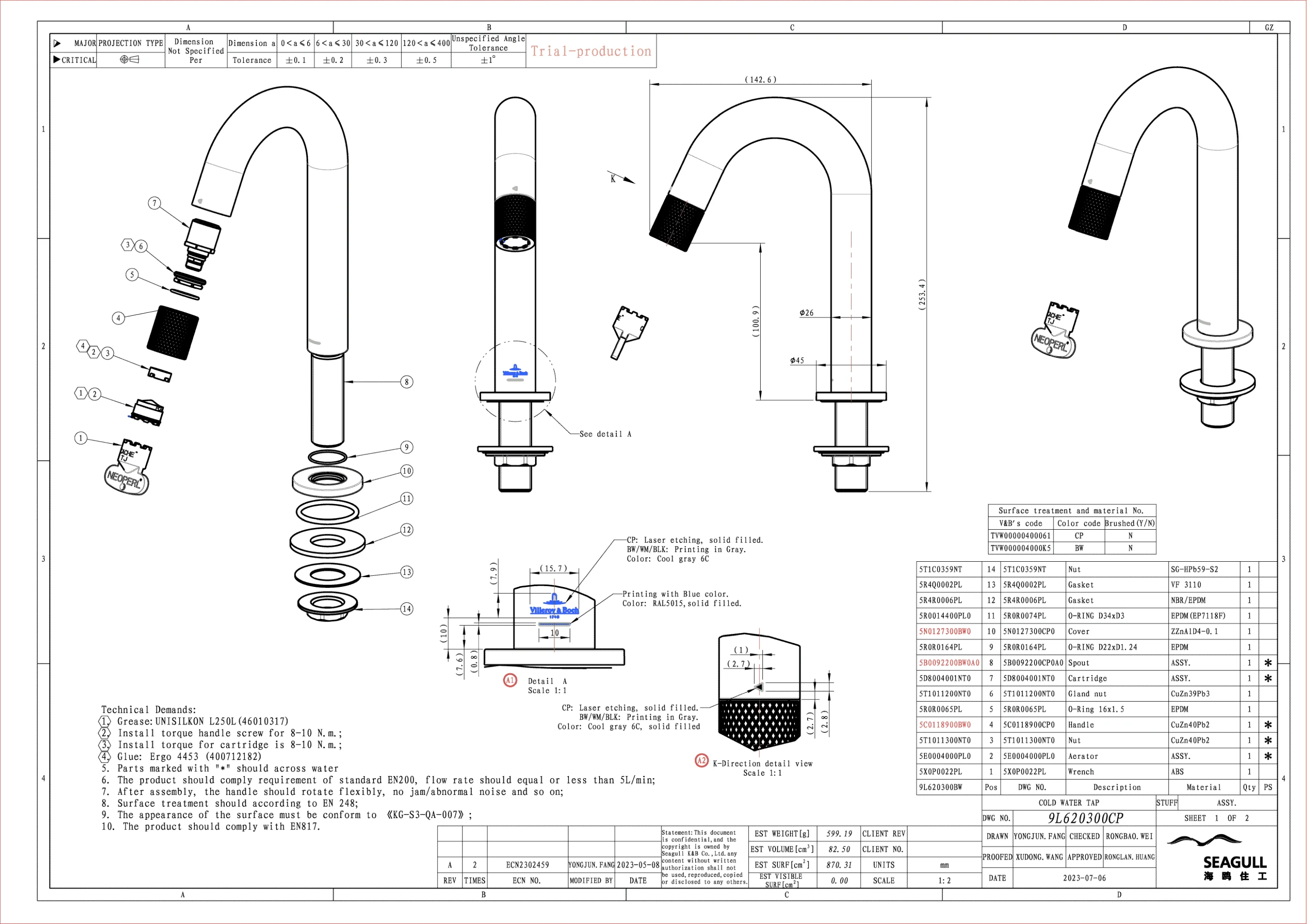 Villeroy & Boch Universal Taps & Fittings Kaltwasserarmatur TVW000004000, Chrom Villeroy & Boch Universal Taps & Fittings Kaltwasserarmatur TVW000004000, Chrom
