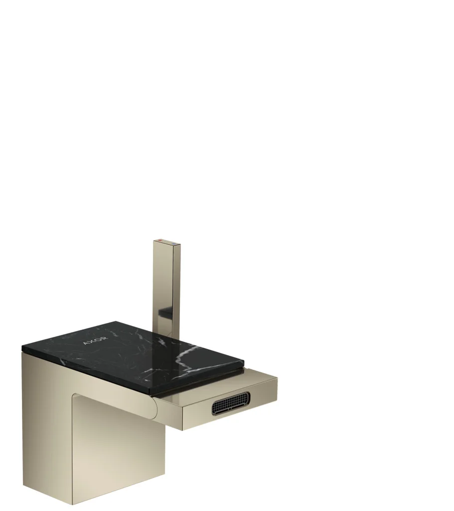 Hansgrohe AXOR MyEdition Platte Marmor Nero Marquina, Länge 117 mm, abnehmbar