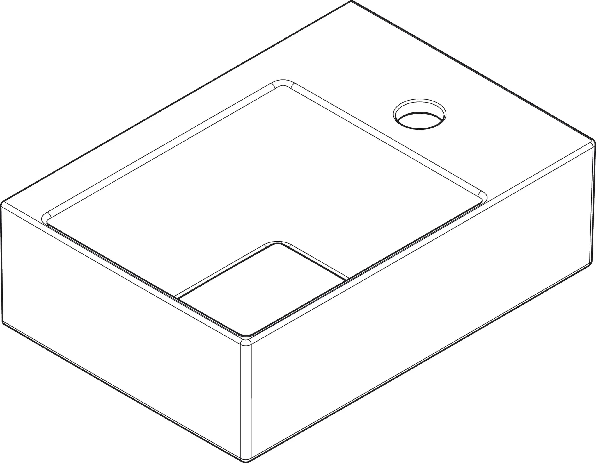 Xevolos E Handwaschbecken 360/250 mit Hahnloch rechts ohne Überlauf, SmartClean Weiß Xevolos E Handwaschbecken 360/250 mit Hahnloch rechts ohne Überlauf, SmartClean Weiß