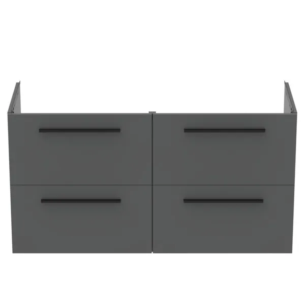 Ideal Standard Waschtischunterschrank „i.lifeA“ 120 × 63 × 44 cm Quarzgrau matt