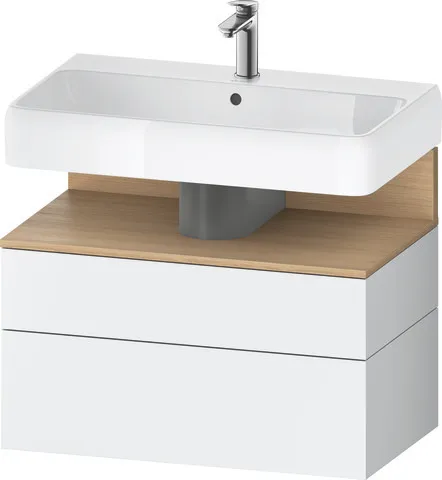 Duravit Waschtischunterschrank wandhängend „Qatego“ 79 × 59 × 47 cm in, mit Beleuchtung