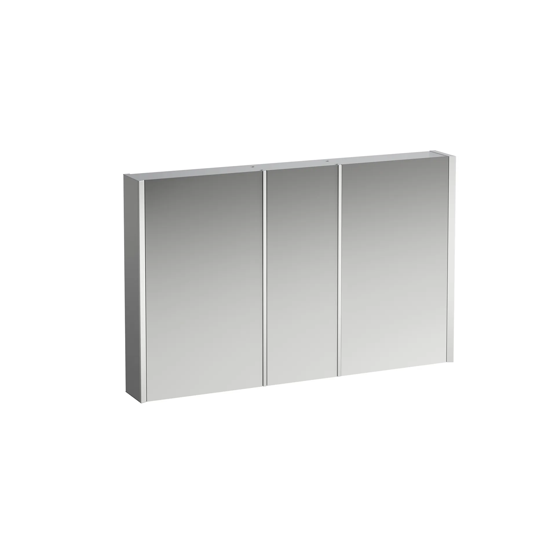 Laufen Spiegelschrank „Frame 25“ in Aluminium, glanzeloxiert Laufen Spiegelschrank „Frame 25“ in Aluminium, glanzeloxiert