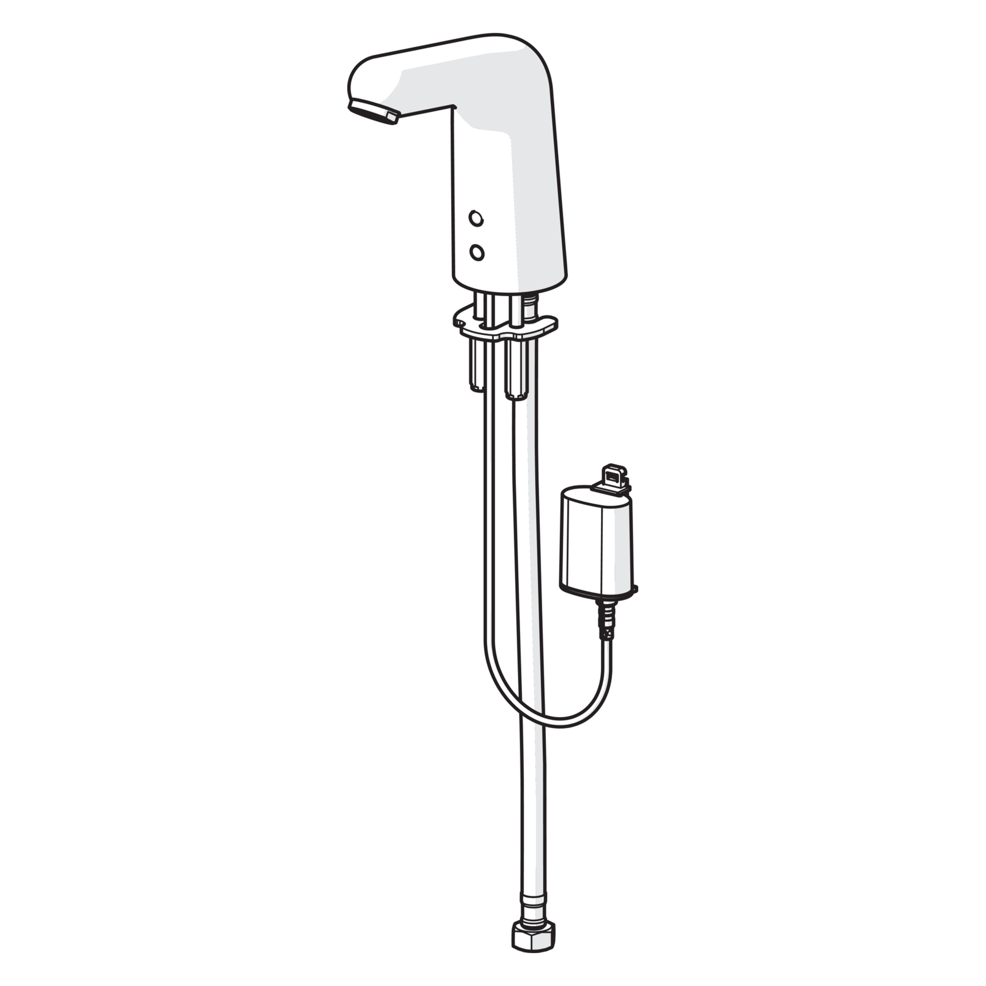 Hansa Waschtischarmatur, elektronisch „Medipro“ Ausladung 117 mm in Chrom Hansa Waschtischarmatur, elektronisch „Medipro“ Ausladung 117 mm in Chrom