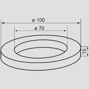 SANIT Dichtring 100x70x15 SANIT Dichtring 100x70x15