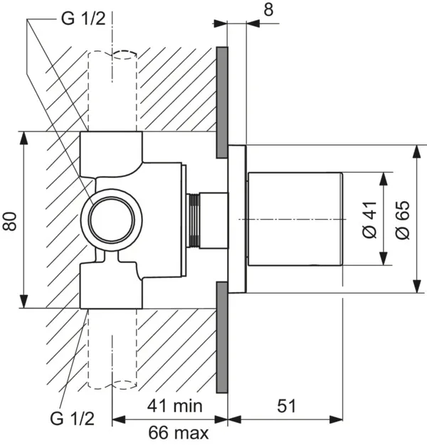 Ideal Standard JOY NEO Umsteller runde Rosette Chrom Ideal Standard JOY NEO Umsteller runde Rosette Chrom