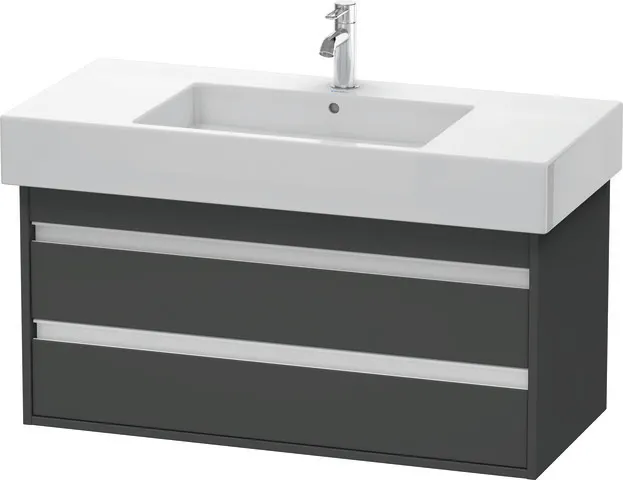 Duravit Waschtischunterschrank wandhängend „Ketho“ 100 × 48 × 45,5 cm Graphit Matt Duravit Waschtischunterschrank wandhängend „Ketho“ 100 × 48 × 45,5 cm Graphit Matt