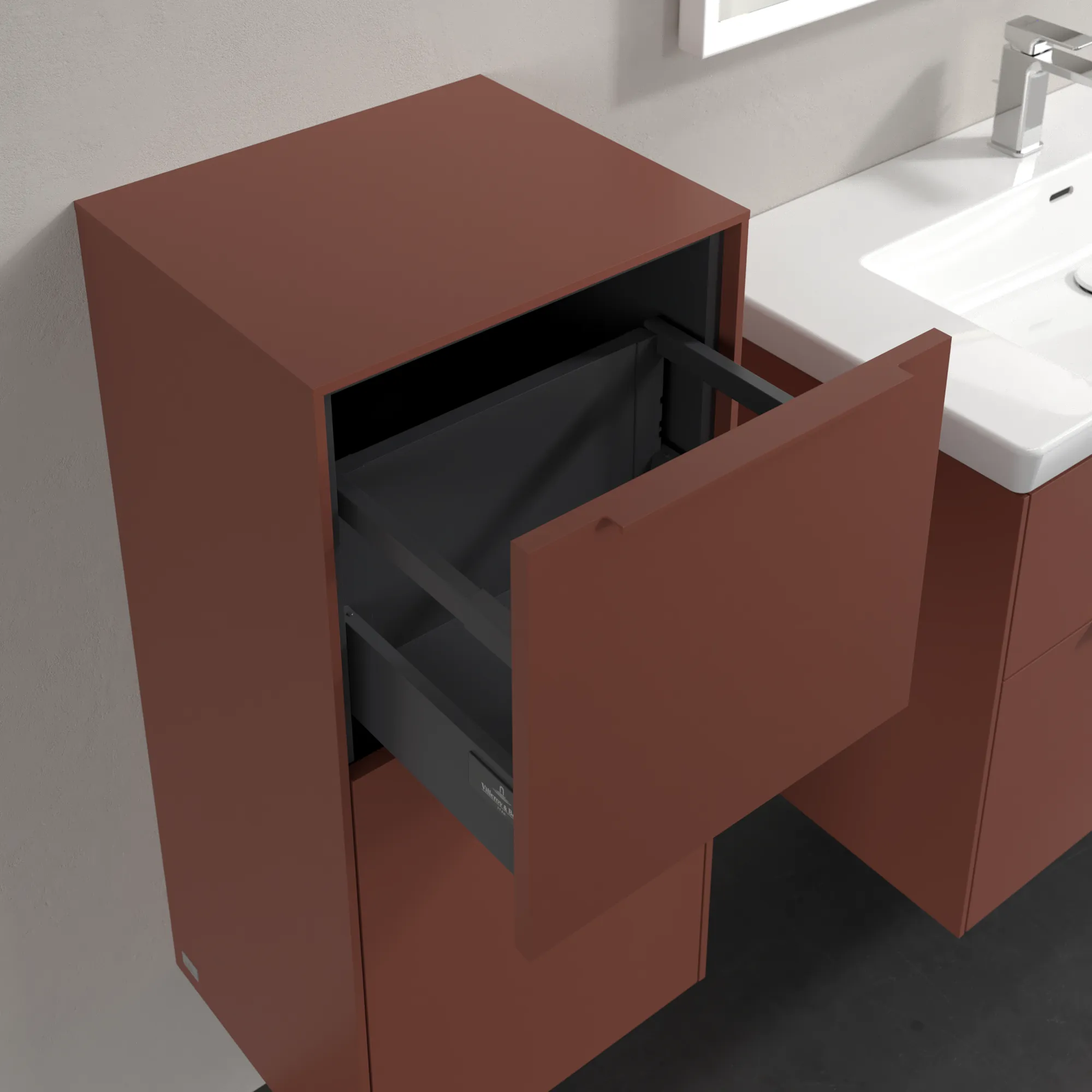 Villeroy & Boch Seitenschrank „Subway 3.0“ 40 × 86 × 36,2 × 36,2 cm 1 Auszug, 1 Tür, Anschlag (Scharnier) links, 1 Tür, Anschlag links Villeroy & Boch Seitenschrank „Subway 3.0“ 40 × 86 × 36,2 × 36,2 cm 1 Auszug, 1 Tür, Anschlag (Scharnier) links, 1 Tür, Anschlag links