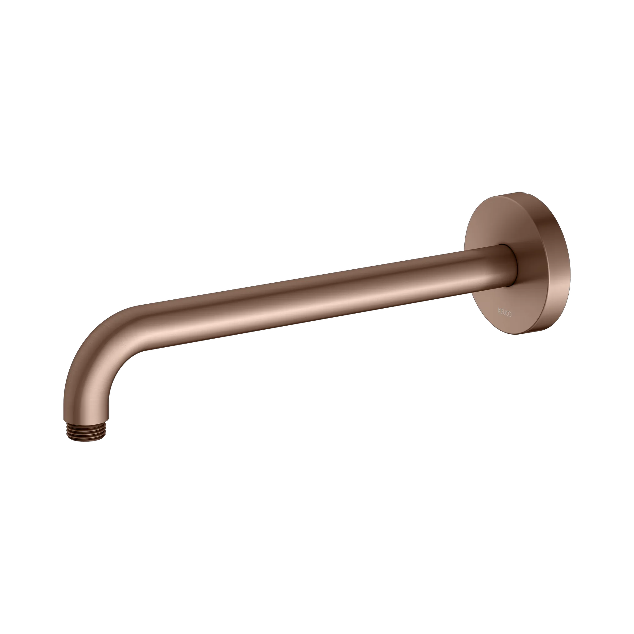 Brausen und Brausezubehör Brausearm Wandanschluss 300 mm Rotgold gebürstet