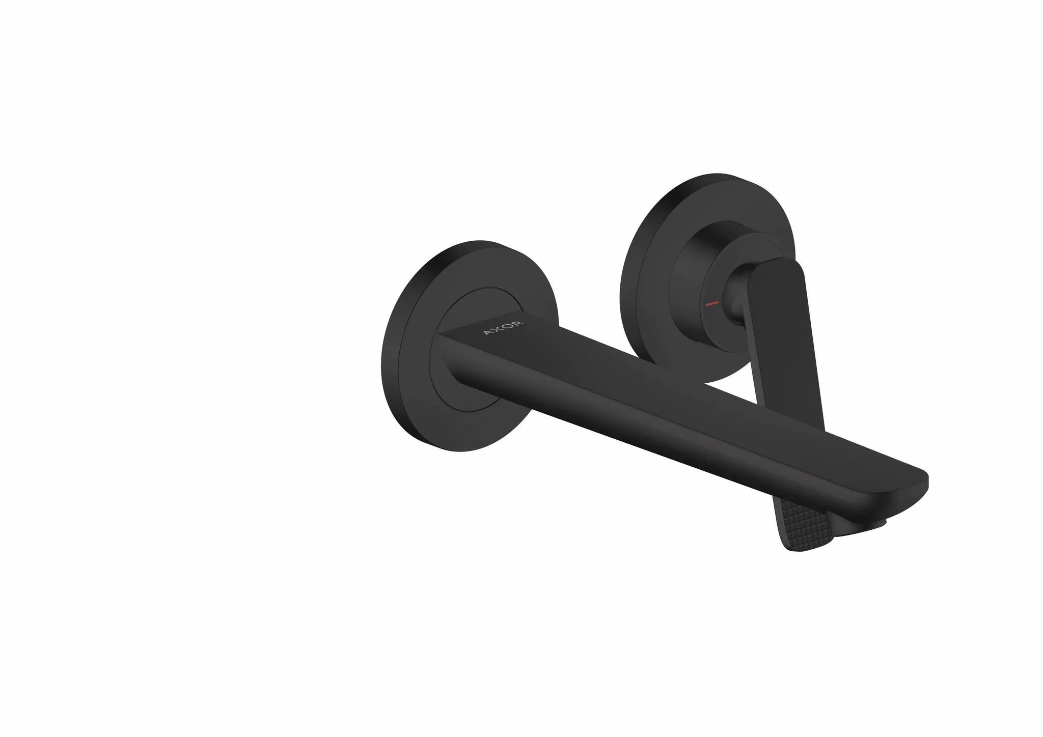 Hansgrohe AXOR Citterio C Einhebel-Waschtischmischer Unterputz Wandmontage, Auslauf 193 mm, Cubic cut MSW, Mattschwarz Hansgrohe AXOR Citterio C Einhebel-Waschtischmischer Unterputz Wandmontage, Auslauf 193 mm, Cubic cut MSW, Mattschwarz