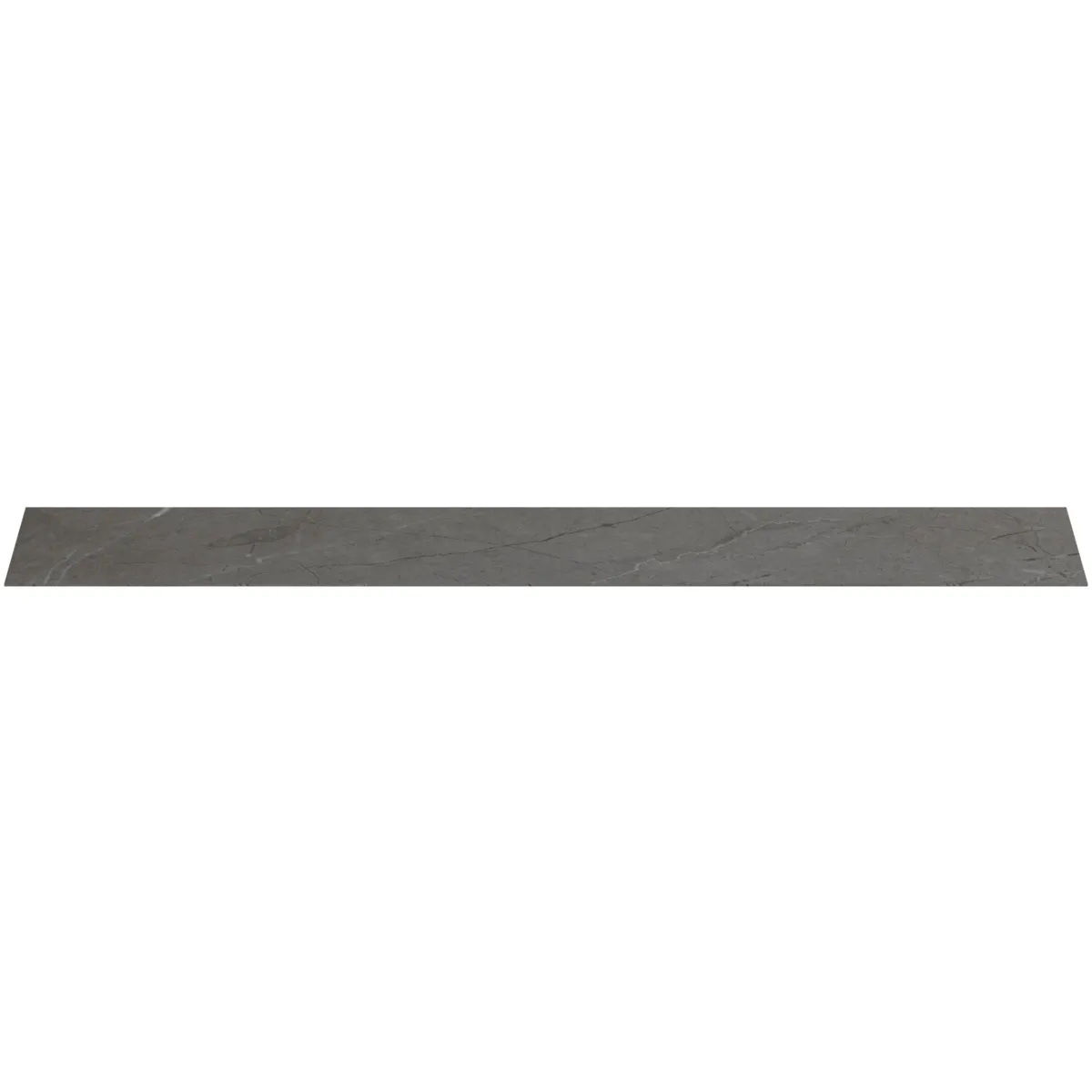 Waschtischplatte Conca, aus Keramik, 2387x505x6mm, Marmor Noir Desir