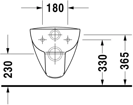 Wand-Tiefspül-WC „D-Code“ 35,5 × 36 × 54,5 cm mit HygieneGlaze, ohne Spülrand