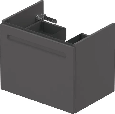 Duravit Waschtischunterschrank wandhängend „No.1“ 59 × 47,8 × 42,6 cm in Graphit Matt