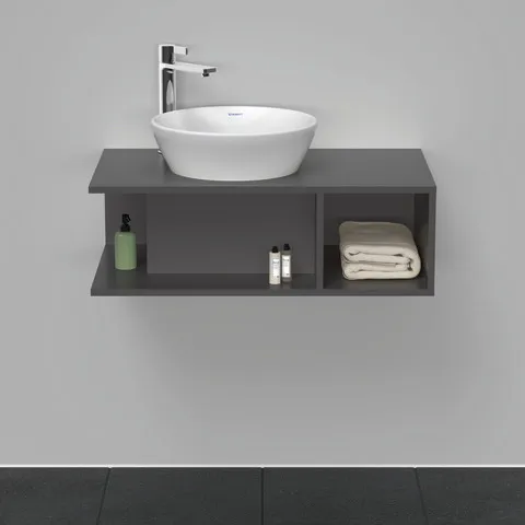 Duravit Waschtischunterschrank wandhängend „D-Neo“ 80 × 26 × 48 cm Graphit Matt Duravit Waschtischunterschrank wandhängend „D-Neo“ 80 × 26 × 48 cm Graphit Matt