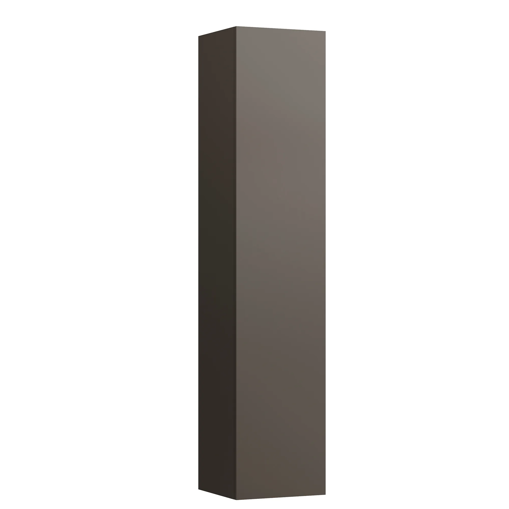 Laufen Hochschrank ILBAGNOALESSI 334x350x1650, 1 Tür, Scharnier links, 4 Glasablagen (fix), Griff rechts, Dunkelbraun Laufen Hochschrank ILBAGNOALESSI 334x350x1650, 1 Tür, Scharnier links, 4 Glasablagen (fix), Griff rechts, Dunkelbraun