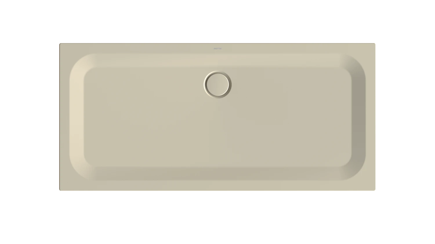 Bette quadrat Duschwanne „BetteUltra“ 1600 × 750 mm mit BetteAntirutsch Pro, ohne Oberflächenveredelung, ohne Wannenträger, in Beige
