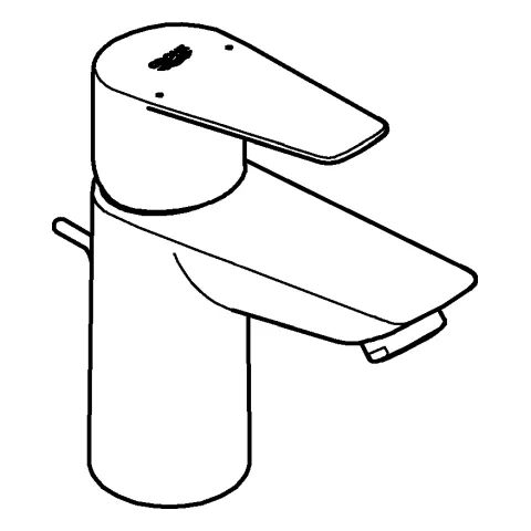 Grohe BauEdge Einhand-Waschtischbatterie S-Size, Einlochmontage, chrom Grohe BauEdge Einhand-Waschtischbatterie S-Size, Einlochmontage, chrom