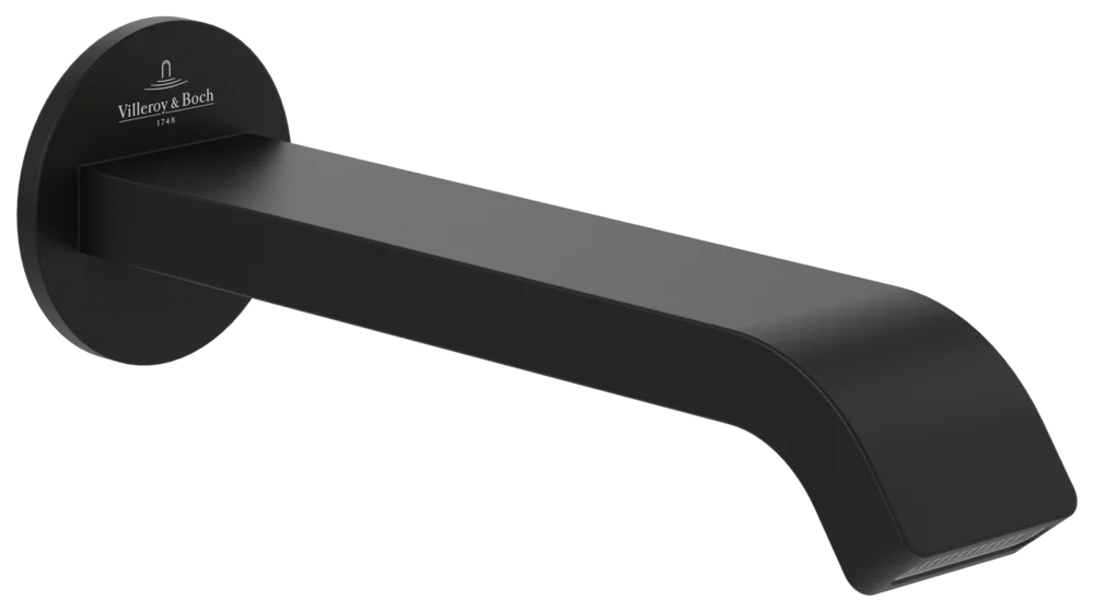 Villeroy & Boch Badewannenauslauf Dawn, 60x201x60 mm, Matt Black, Wandmontage, AirPlus, SmartPressure Villeroy & Boch Badewannenauslauf Dawn, 60x201x60 mm, Matt Black, Wandmontage, AirPlus, SmartPressure