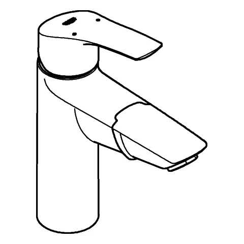 Grohe Eurosmart Professional Einhand-Waschtischbatterie M-Size, herausziehbarer Auslauf, chrom Grohe Eurosmart Professional Einhand-Waschtischbatterie M-Size, herausziehbarer Auslauf, chrom