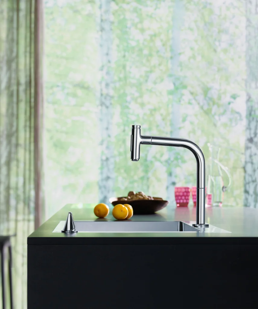 Hansgrohe Metris Select M71 2-Loch Einhebel-Küchenmischer mit Ausziehbrause, Chrom, 35 mm Bohrung, 200 mm ComfortZone, 110° oder 150° Schwenkbereich Hansgrohe Metris Select M71 2-Loch Einhebel-Küchenmischer mit Ausziehbrause, Chrom, 35 mm Bohrung, 200 mm ComfortZone, 110° oder 150° Schwenkbereich