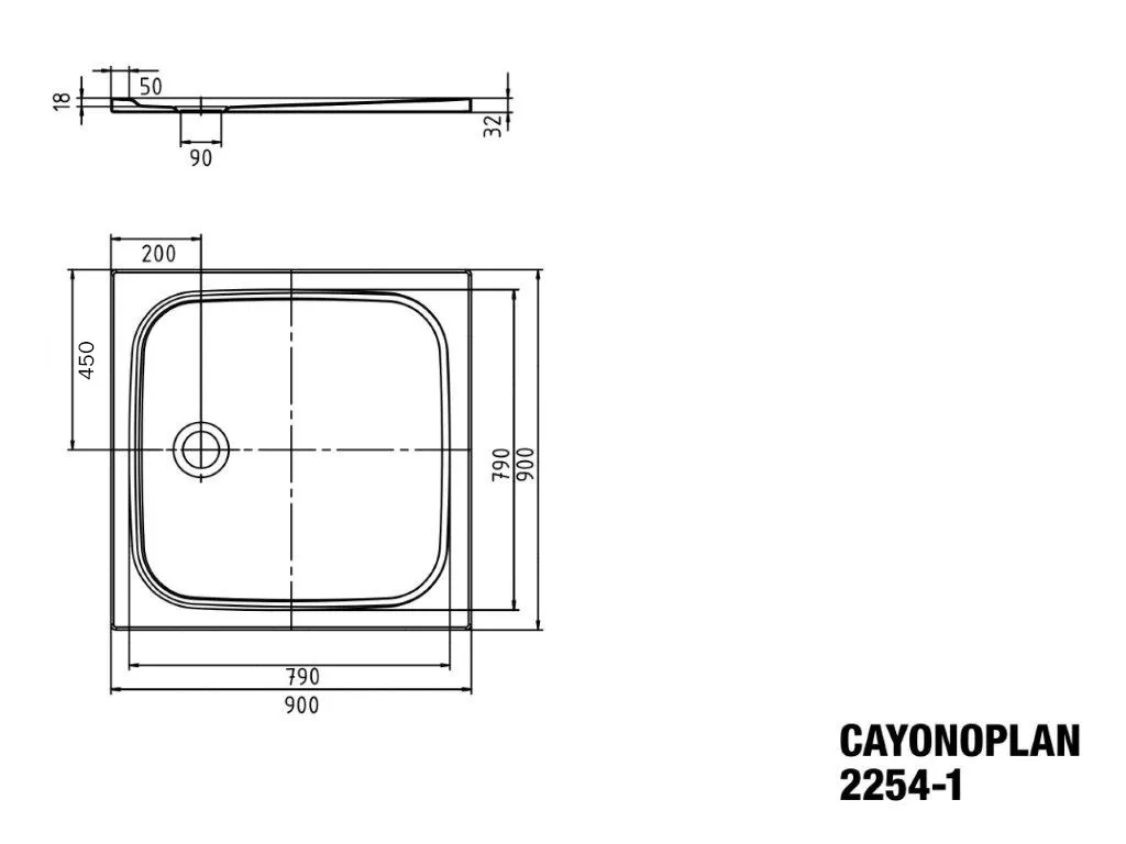 Kaldewei quadrat Duschwanne „Cayonoplan“ 900 × 900 mm ohne Oberflächenbeschichtung, ohne Oberflächenveredelung, in cool grey 70 Kaldewei quadrat Duschwanne „Cayonoplan“ 900 × 900 mm ohne Oberflächenbeschichtung, ohne Oberflächenveredelung, in cool grey 70