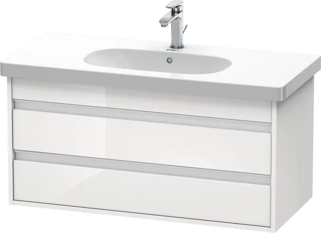 Duravit Waschtischunterschrank wandhängend „Ketho“ 100 × 48 × 45,5 cm Weiß Hochglanz