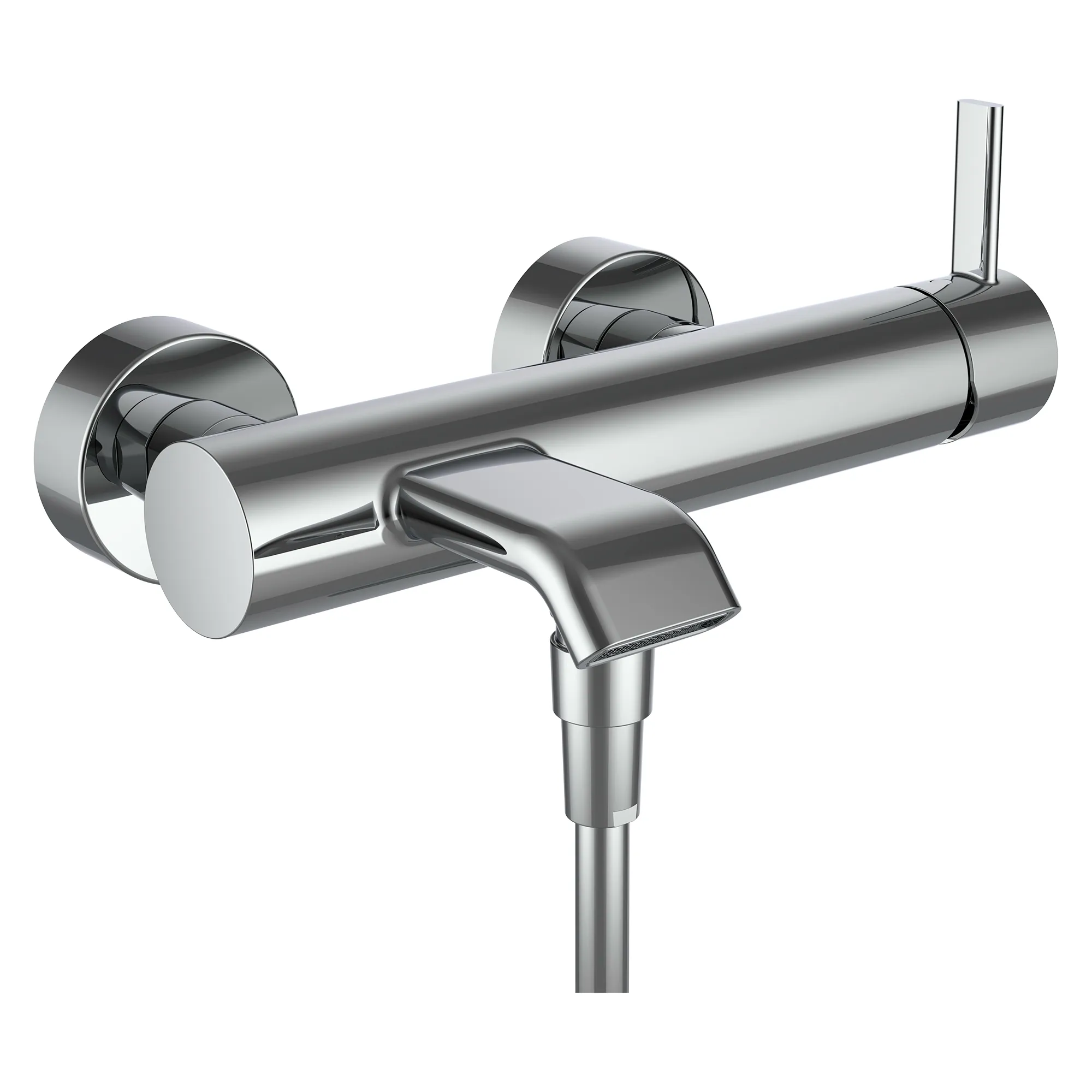 Laufen MEDA Einhebel-Wannenmischer Aufputz, Kunststoffschlauch 1500 mm, Handbrause MyTwin100 chrom Laufen MEDA Einhebel-Wannenmischer Aufputz, Kunststoffschlauch 1500 mm, Handbrause MyTwin100 chrom