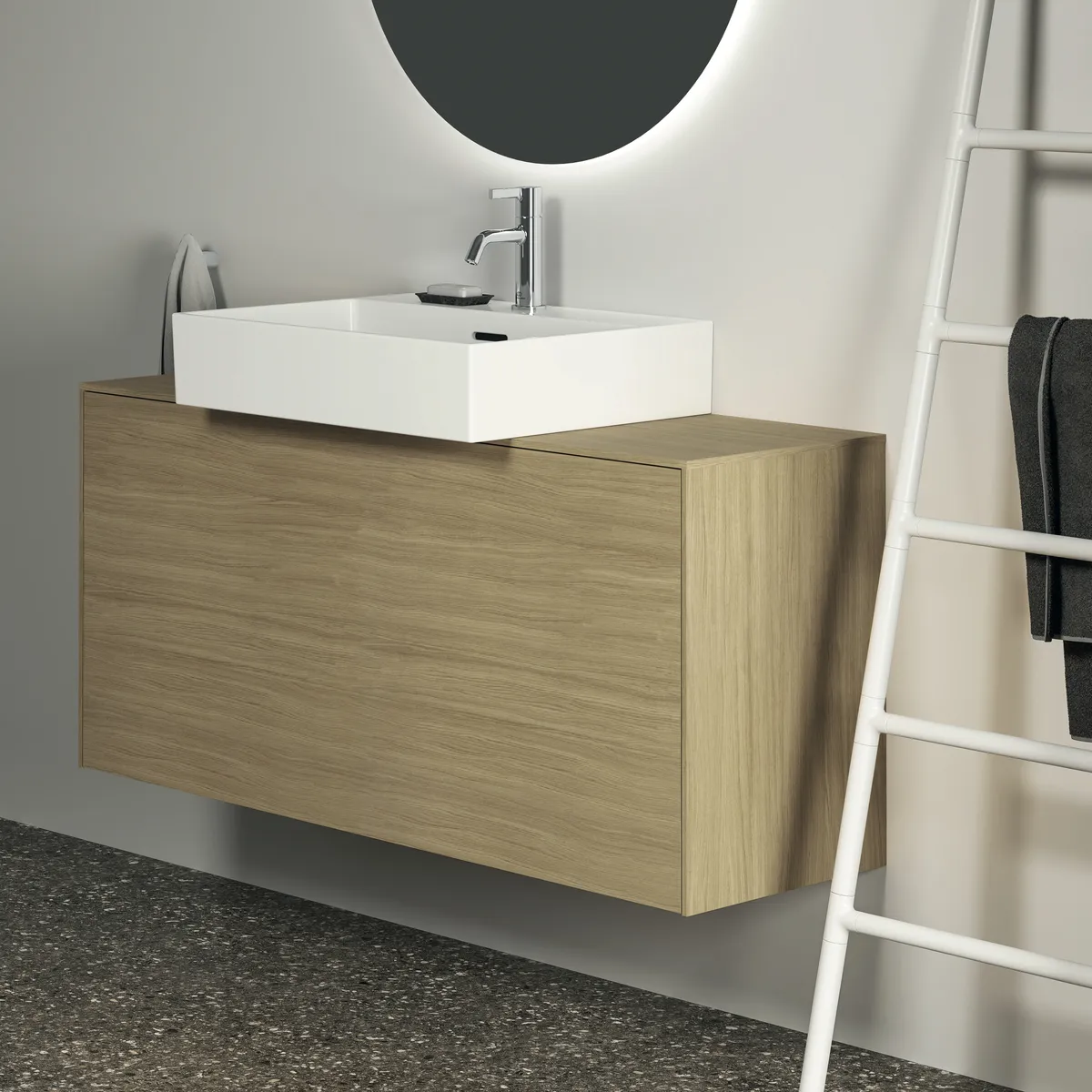 Handtuchhaken Conca, rund, Brushed Gold