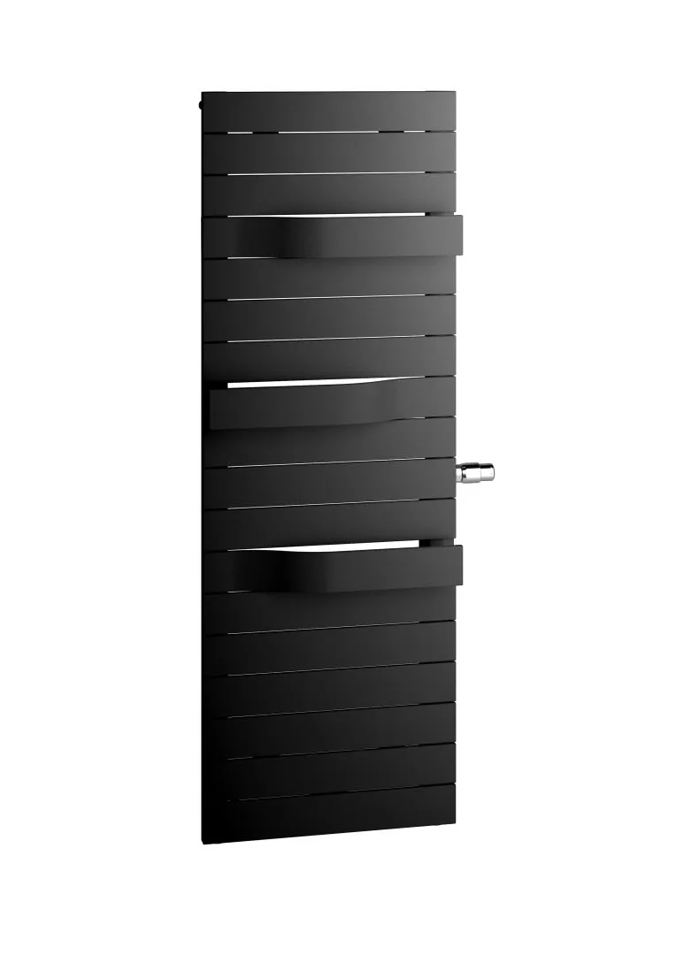 Kermi Design-Heizkörper „Tabeo®-V“ 50 × 175,7 cm in Schwarz Soft (RAL 9005, matt)