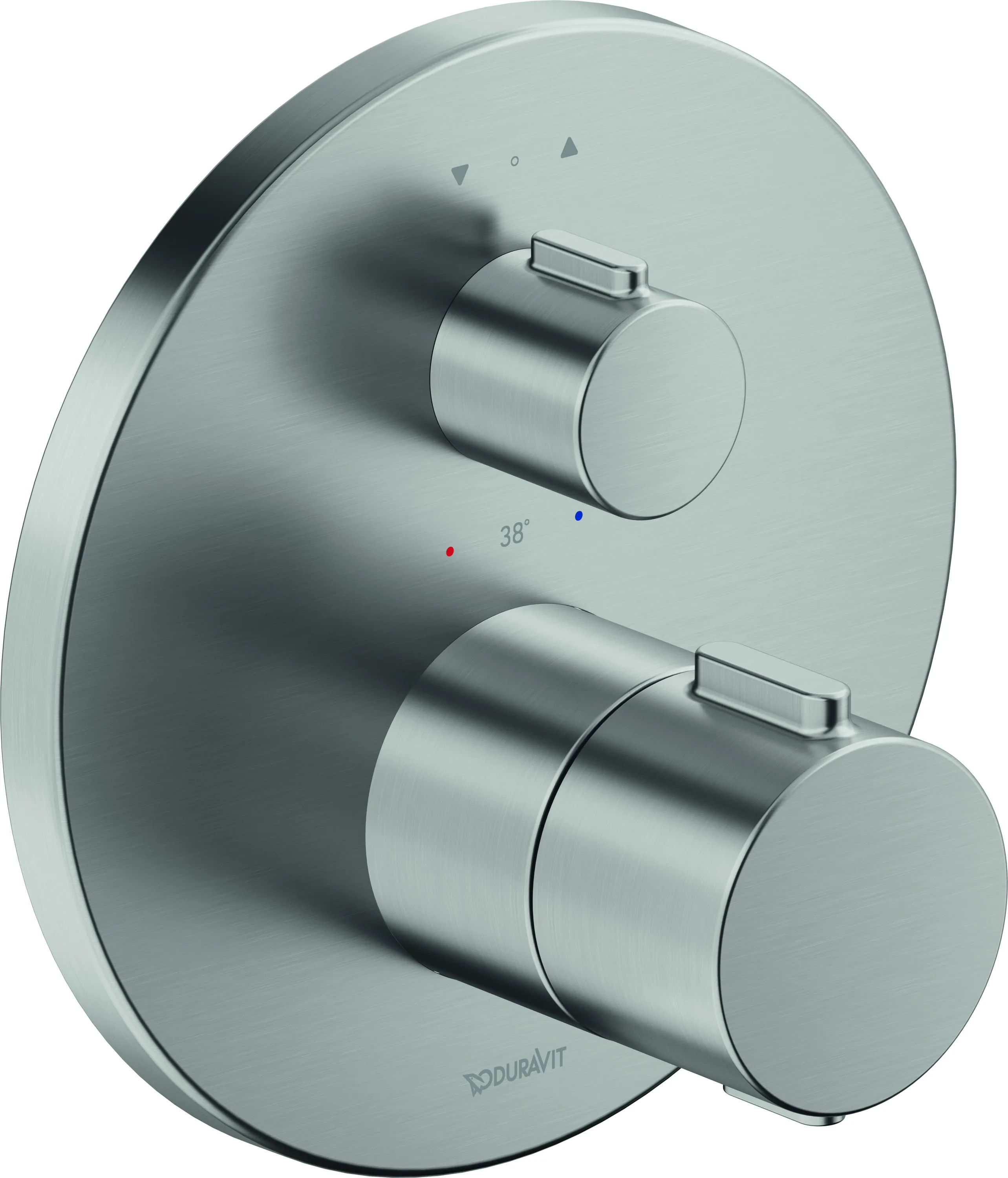 Duravit Zweihand-Unterputz-Armatur „Thermostatarmaturen“ in Edelstahl (gebürstet)