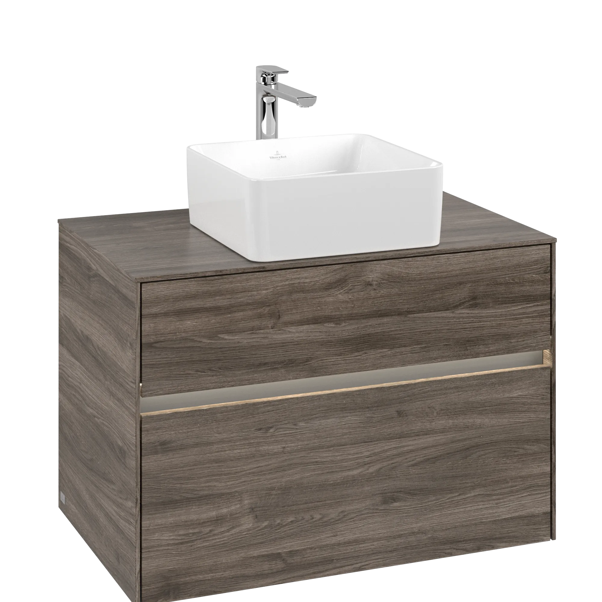 Villeroy & Boch Collaro Waschbeckenunterschrank C037B0, 800x548x500mm, Stone Oak