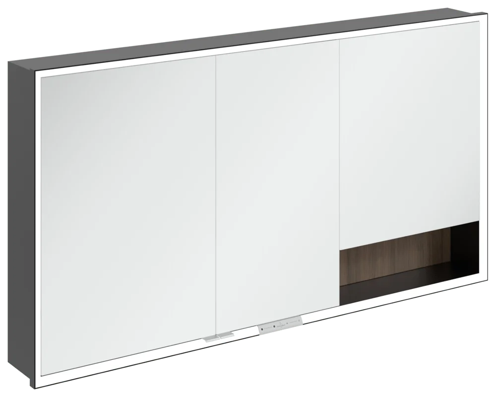 Villeroy & Boch My View+ Einbau-Spiegelschrank Arizona Oak 1400x750x167 mm mit Beleuchtung und Absenkautomatik