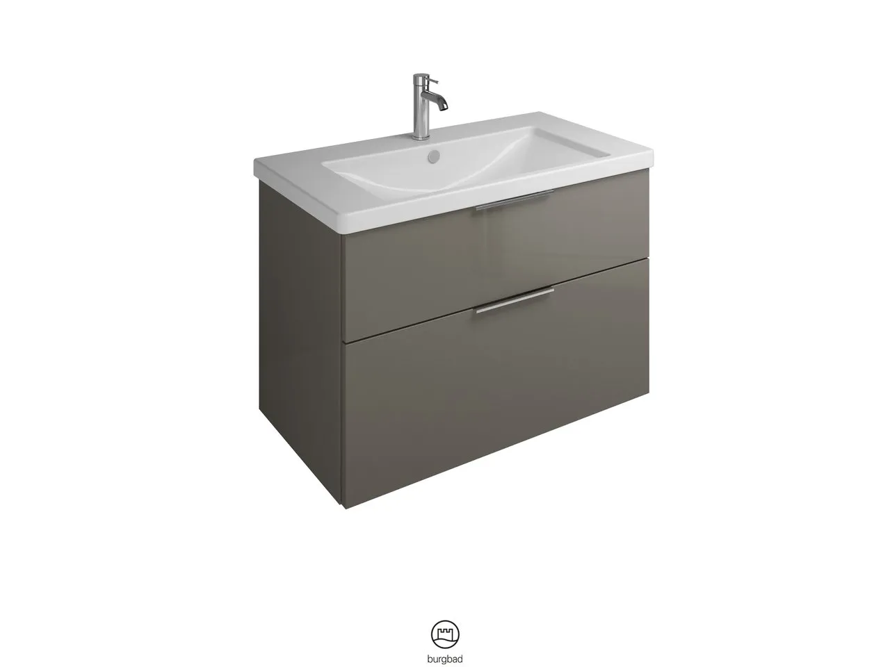 burgbad Badmöbelset Keramik-Waschtisch inkl. Waschtischunterschrank „Eqio“ 93 × 64,5 × 49 cm Griff, Chrom (230 mm), in Eiche Dekor Urban burgbad Badmöbelset Keramik-Waschtisch inkl. Waschtischunterschrank „Eqio“ 93 × 64,5 × 49 cm Griff, Chrom (230 mm), in Eiche Dekor Urban