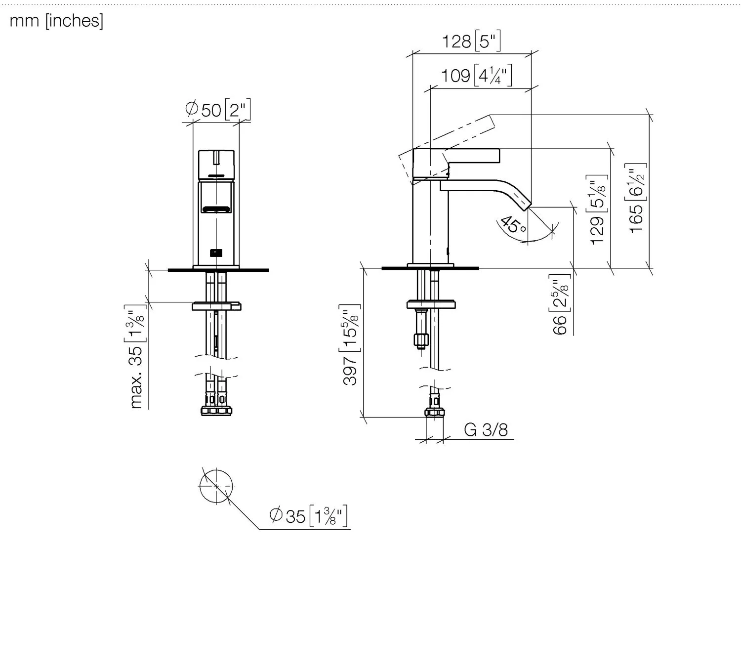 Waschtisch-Einhandbatterie ohne Ablaufgarnitur IMO Chrom 33525671 Waschtisch-Einhandbatterie ohne Ablaufgarnitur IMO Chrom 33525671