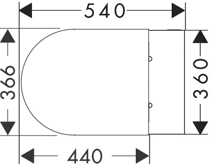 Hansgrohe EluPura S Wand-WC-Set, weiß, 540x360 mm, AquaFall Flush, HygieneEffect, SoftClose, QuickRelease Hansgrohe EluPura S Wand-WC-Set, weiß, 540x360 mm, AquaFall Flush, HygieneEffect, SoftClose, QuickRelease