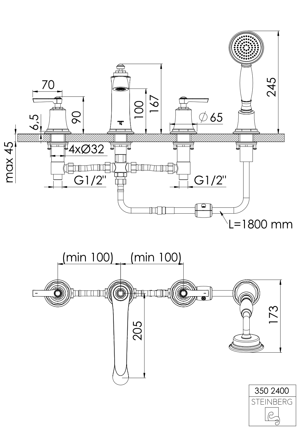 Steinberg „Serie 350“ in Chrom
