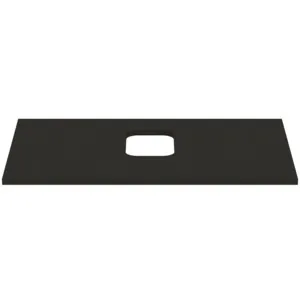 Waschtischplatte i.life B mittiger Ausschnitt für eine Schale 802x507x18mm Weiß matt