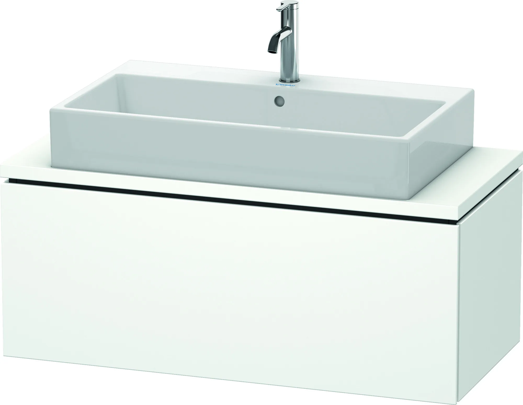 Duravit Waschtischunterschrank wandhängend „L-Cube“ 102 × 40 × 47,7 cm Weiß Matt